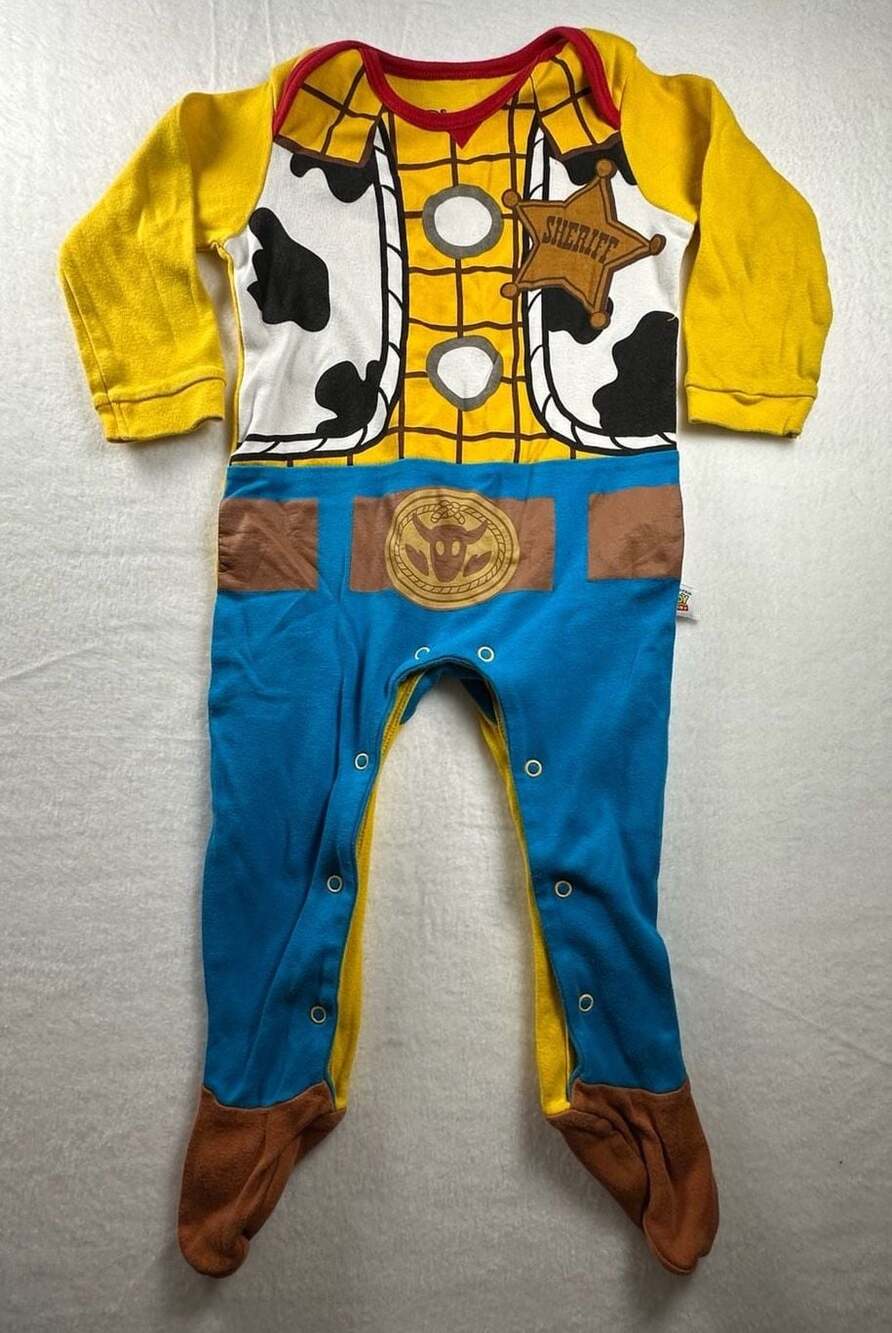 Disney Baby Toy Story Woody Sheriff Character Footed Pajama Sleepsuit